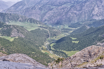 Mountain landscape, Kyrgyzstan, a mountainous valley