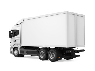 Cargo Delivery Truck Isolated