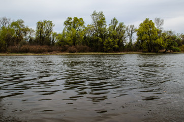 View on a river Dnieper on spring