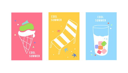 Simple summer illustration