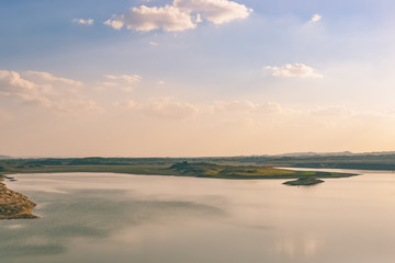 Fototapeta premium Blue Sky Reflection on a Lake