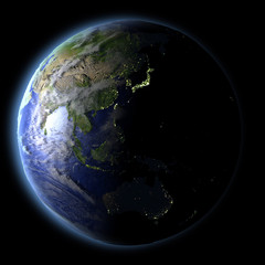 East Asia from space