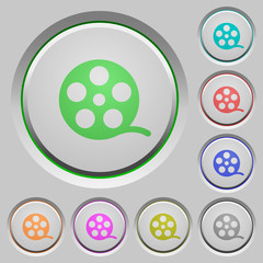 Movie roll push buttons