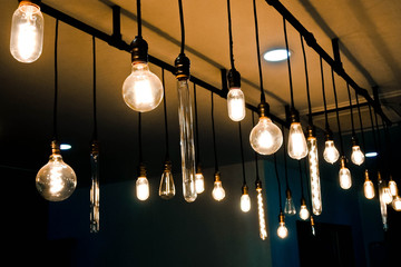 Light bulbs, light in the dark.