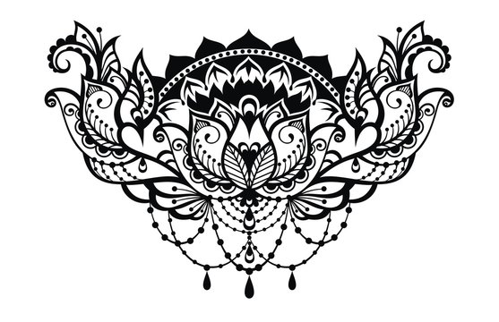 Lotus decorative  illustration