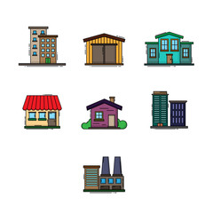 Buildings color set