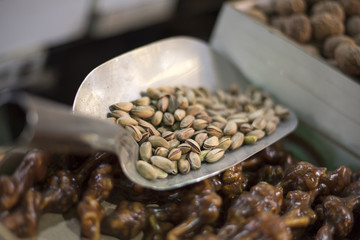 Word's best pistachios in a local bazaar in Gaziantep, Turkey.	