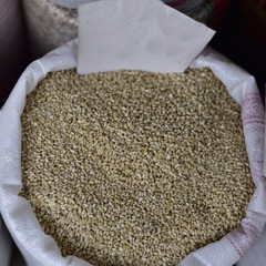 Wheat in a famous local bazaar in Gaziantep, Turkey.