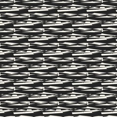 Abstract concept vector monochrome geometric pattern. Black and white minimal background. Creative illustration template. Seamless stylish texture. For wallpaper, surface, web design, textile, decor.