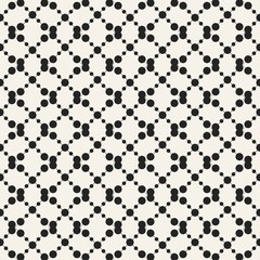 Abstract concept vector monochrome geometric pattern. Black and white minimal background. Creative illustration template. Seamless stylish texture. For wallpaper, surface, web design, textile, decor.