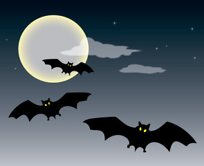 bats at night / halloween