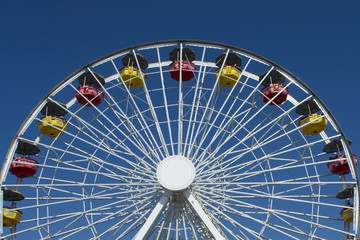 great ferris wheel in the amusement park in California, USA
