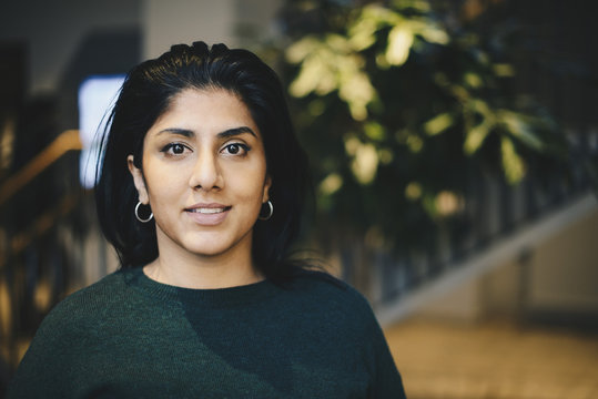 Portrait of confident businesswoman in office