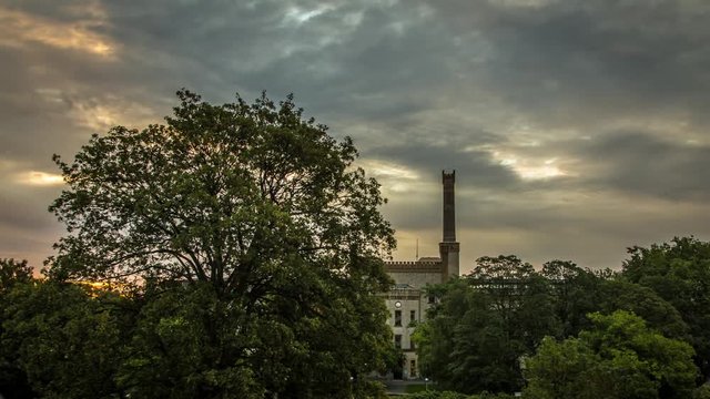 Sonnenaufgang Ravensberger Spinnerei Zeitraffer Timelapse