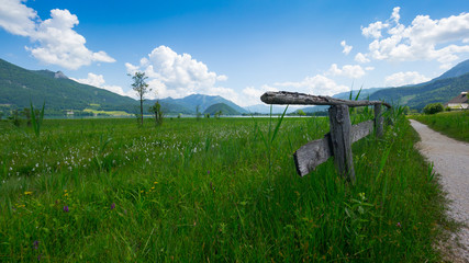 Uferweg am Wolfgangsee im Salzkammergut