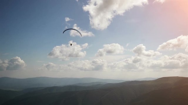 Following Parachute silhouette