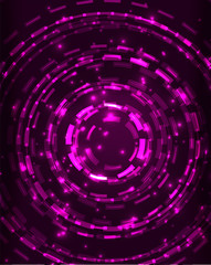 Neon circles abstract background