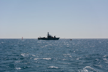 Military peaceful navy patrol