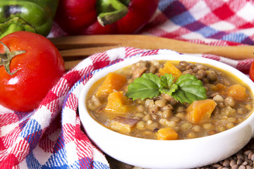 Lentil stew