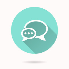 Chatting vector icon.