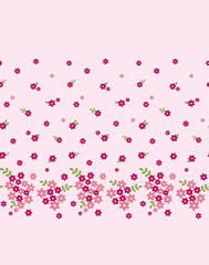 floret  Repeat  The design pink