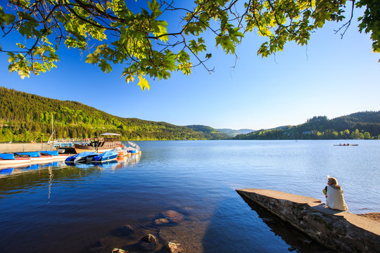 Lake Titisee Neustadt In The Black Forest.