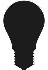 lighting bulb silhouette