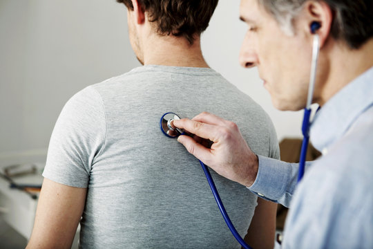 Auscultation, man