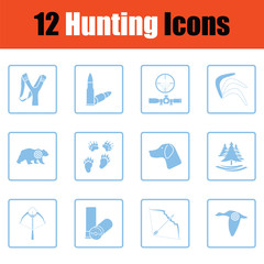 Set of hunting icons