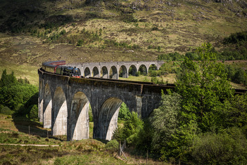 Fototapeta na wymiar View at Glenfinnan Viaduct