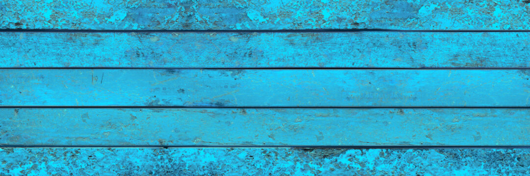 turquoise light blue wood panorama plank background texture