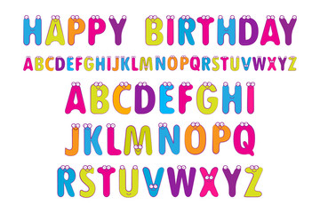 Vector Illustration of the English alphabet