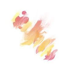 Abstract watercolor brush strokes - Yellow and pink and orange - grunge backdrop - watercolor decoration 