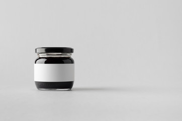 Blackberry Jam Jar Mock-Up - Blank Label