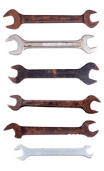 Collection spanner on white background