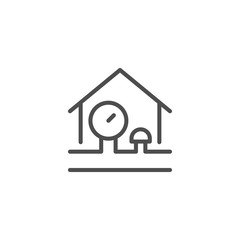 House engineering line icon