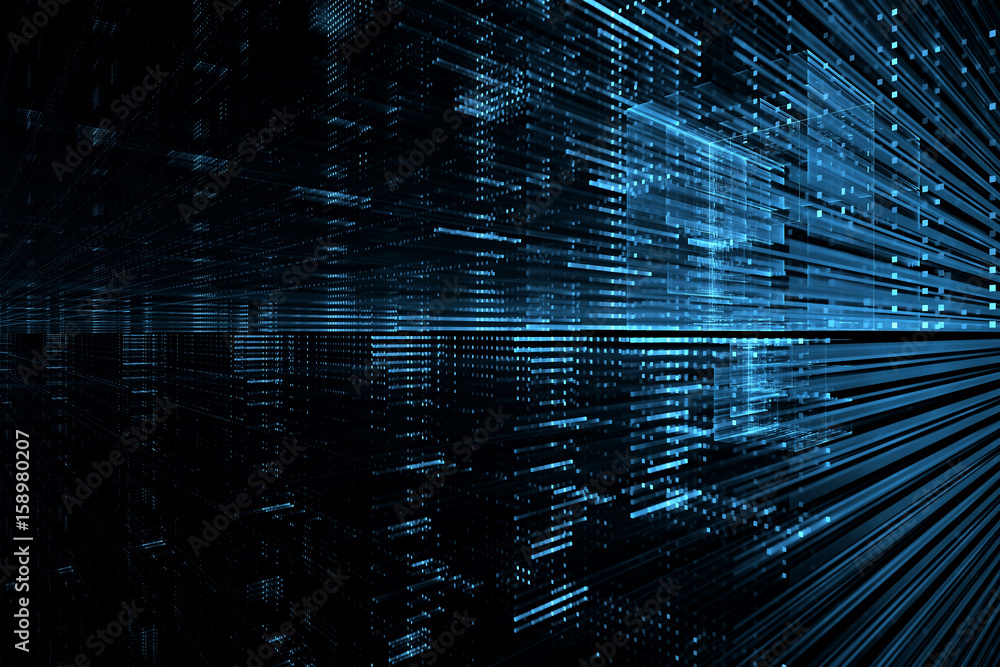 Aufkleber digital technology abstract background