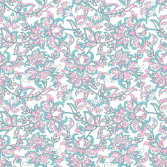 floral vector illustration damask background