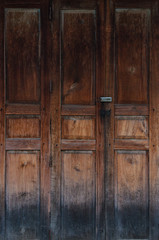 The antique old wooden door vintage style