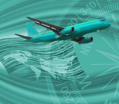 image of airplane close up