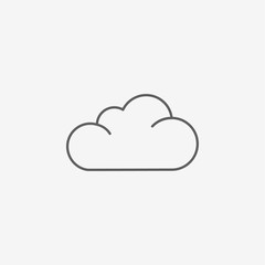 cloud icon. Flat design style