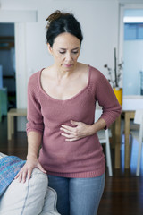 Abdominal pain in a woman