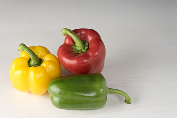 sweet bell pepper green yellow red