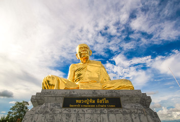 Lung Pu Tim statue, Ra Harn Rai temple, Rayong, Thailand
