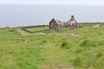 Obraz premium The abandoned film set of the school in Ryan's Daughter. 
