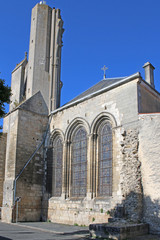 Fototapeta na wymiar Ruined Abbey of St Jean D'Angely, France