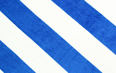 Blue stripes towel background.Summer beach concept banner.