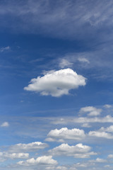 Fototapeta na wymiar clouds against blue sky