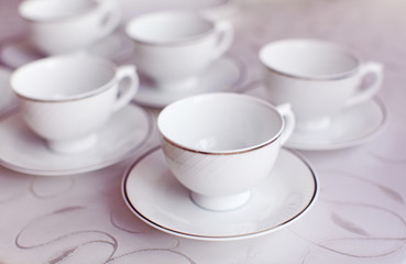 Set of tea cups