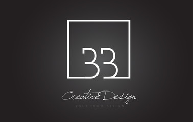 BB Square Frame Letter Logo Design with Black and White Colors. - obrazy, fototapety, plakaty